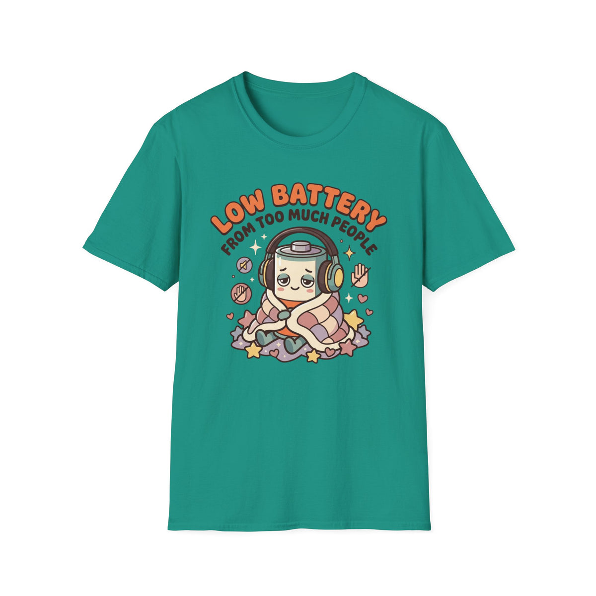 Low Battery From Too Much People T-Shirt